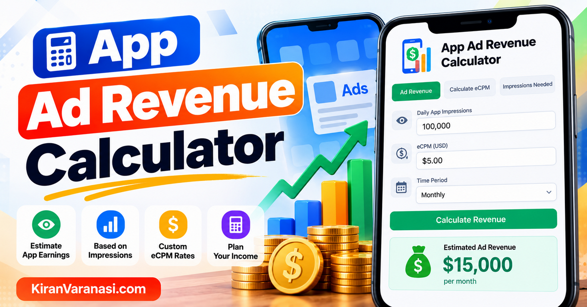 App Ad Revenue Calculator: Estimate Mobile App Earnings