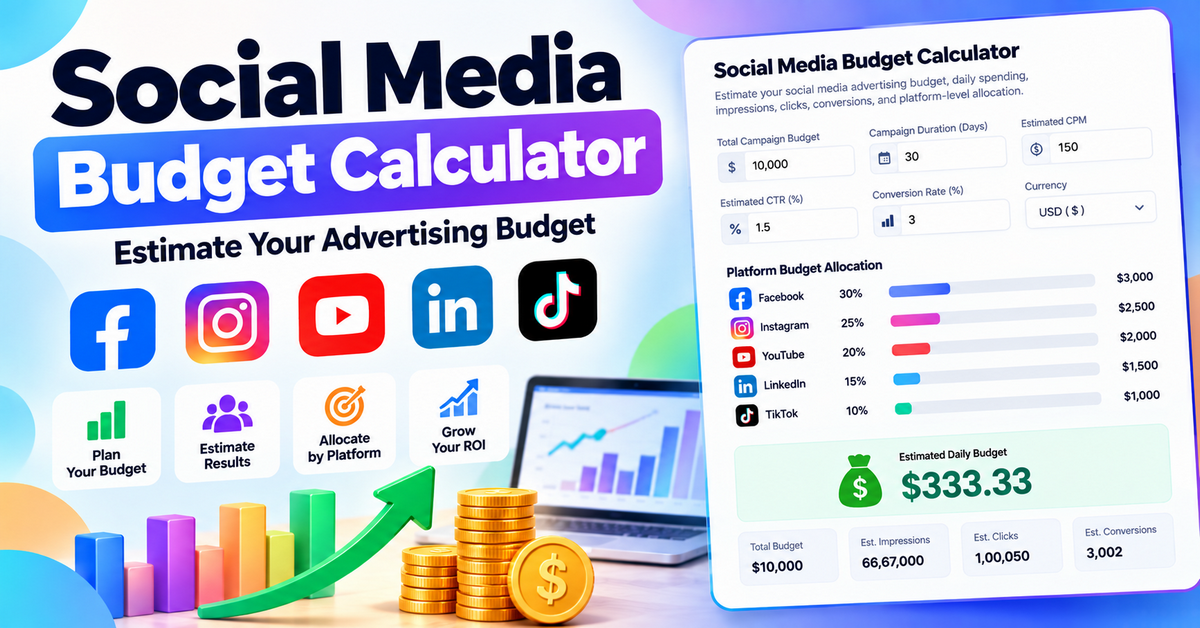 Social Media Budget Calculator: Calculate Your Advertising Budget