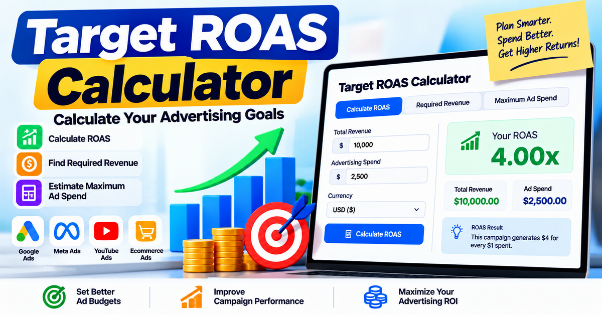 Target ROAS Calculator: Calculate Your Advertising Goals