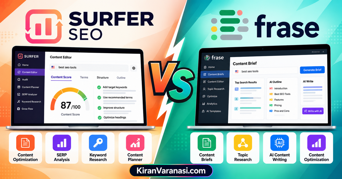 Surfer SEO vs Frase (2026): Which Is Better for Content Optimization?